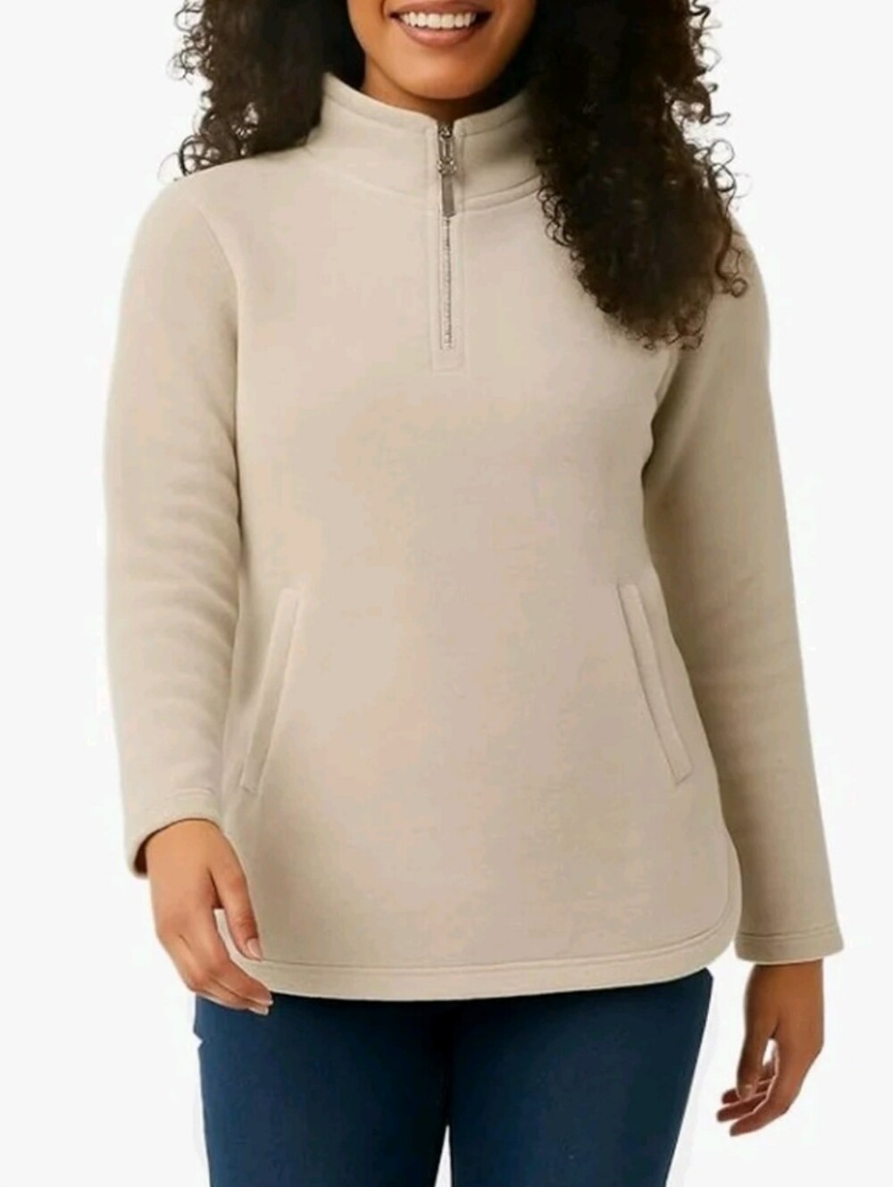 NEW! 32 Degree Heat Tan 1/4 Zip Sweatshirt Size L